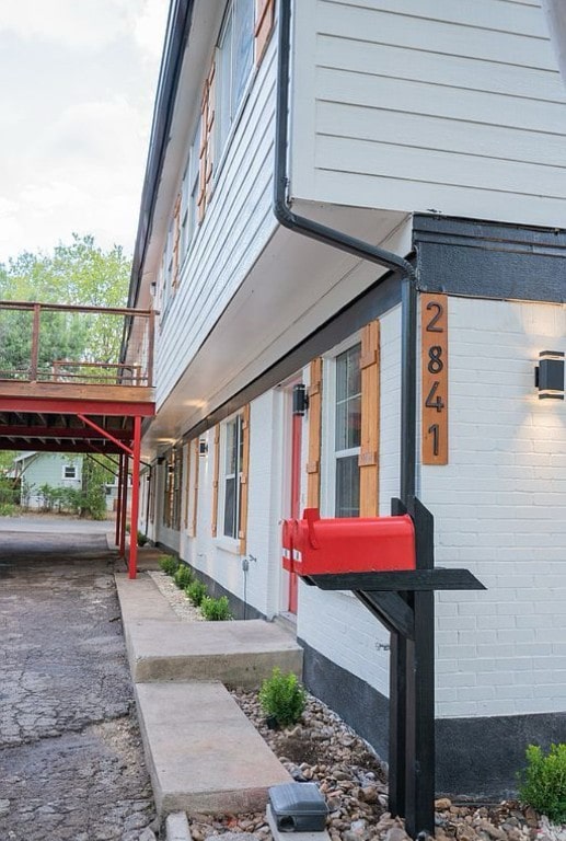 2841 San Gabriel St, Austin, TX 78705 - view of side of home featuring brick siding