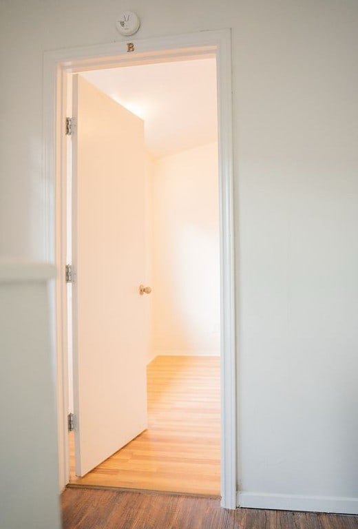 2841 San Gabriel St, Austin, TX 78705 - hallway featuring wood finished floors