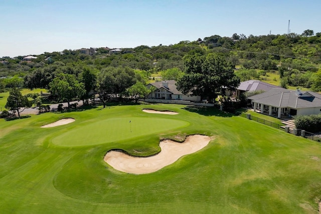 2704 Aurora, Horseshoe Bay, TX 78657 - view of community featuring view of golf course and view of wooded area