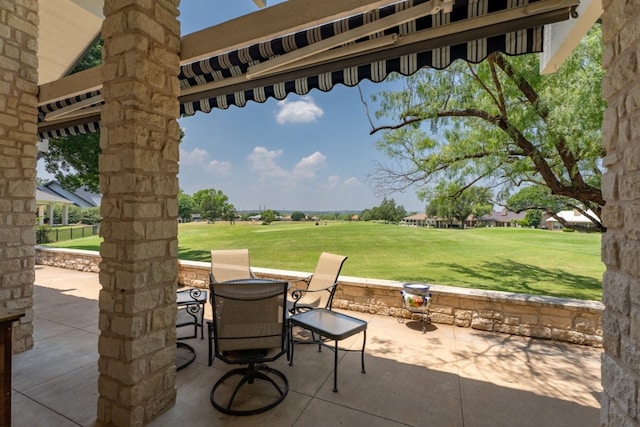 2704 Aurora, Horseshoe Bay, TX 78657 - view of patio / terrace featuring outdoor dining space