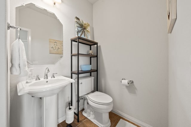 1581 Grassy Field Rd, Austin, TX 78737 - bathroom featuring toilet and tile patterned floors