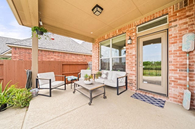 1581 Grassy Field Rd, Austin, TX 78737 - view of patio / terrace featuring an outdoor hangout area