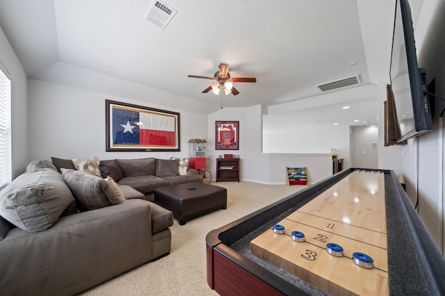 1581 Grassy Field Rd, Austin, TX 78737 - rec room featuring ceiling fan