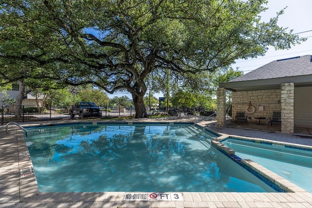 9226 Jollyville Rd Unit 191, Austin, TX 78759 - view of pool with a pool with connected hot tub