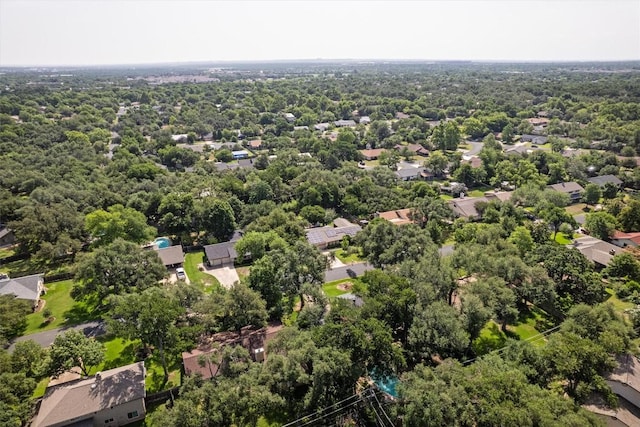13215 Woodthorpe St, Austin, TX 78729 - aerial view of residential area with a heavily wooded area