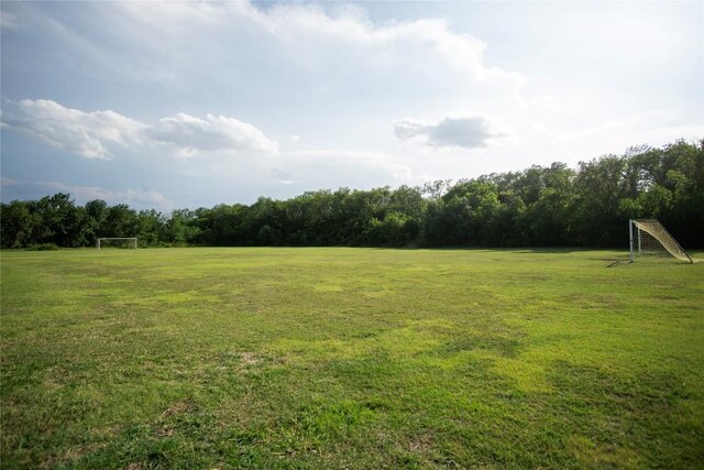 19108 Obed River Dr, Pflugerville, TX 78660 - view of yard with an area for sports, a view of rural / pastoral area, and a forest view