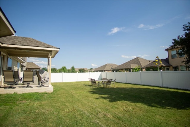19108 Obed River Dr, Pflugerville, TX 78660 - fenced backyard featuring a patio area