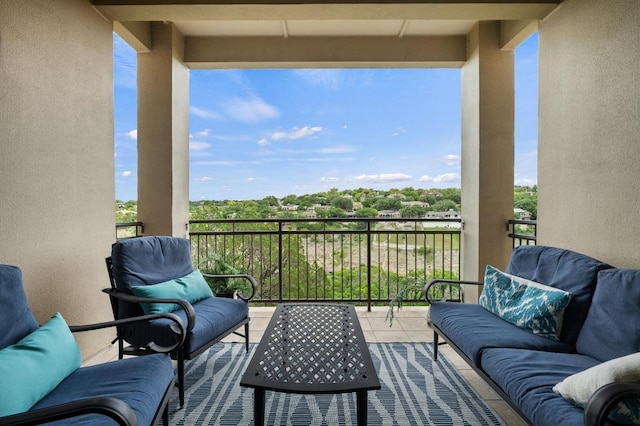 416 Marina Village Cv Unit 416, Austin, TX 78734 - balcony featuring an outdoor hangout area