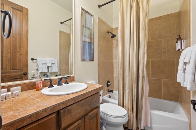 416 Marina Village Cv Unit 416, Austin, TX 78734 - full bathroom with shower / bath combo, vanity, and toilet