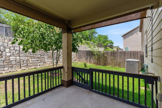 6729 Sunderland Trl, Austin, TX 78747 - view of patio featuring central air condition unit