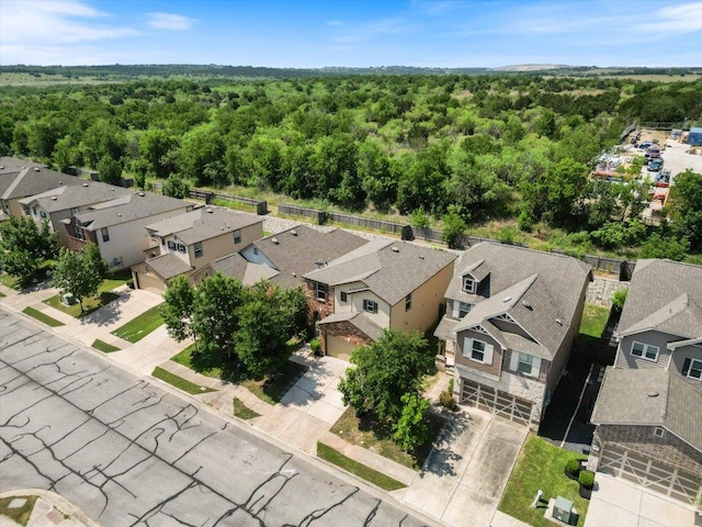 6729 Sunderland Trl, Austin, TX 78747 - aerial perspective of suburban area with a forest