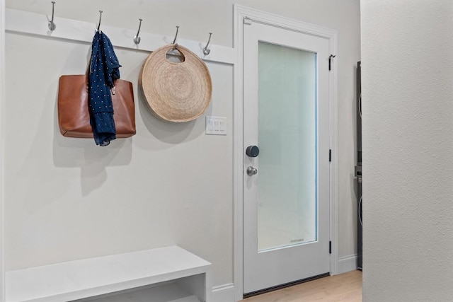 1707 Collier St, Austin, TX 78704 - mudroom with wood finished floors