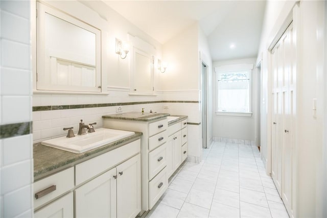 1206 W 22nd 1/2 St, Austin, TX 78705 - bathroom featuring vanity and marble finish flooring