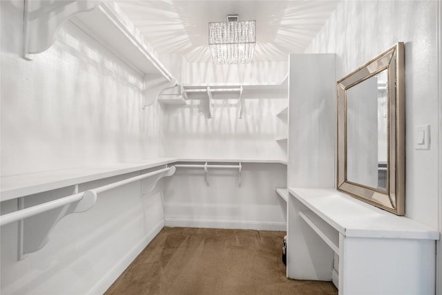 9008 Winter Haven Rd, Austin, TX 78747 - spacious closet featuring carpet floors and a chandelier