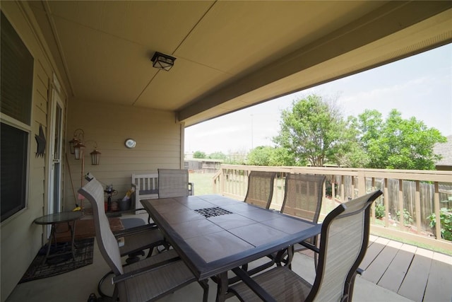1800 Quiet Meadows Cv, Pflugerville, TX 78660 - wooden terrace with outdoor dining area