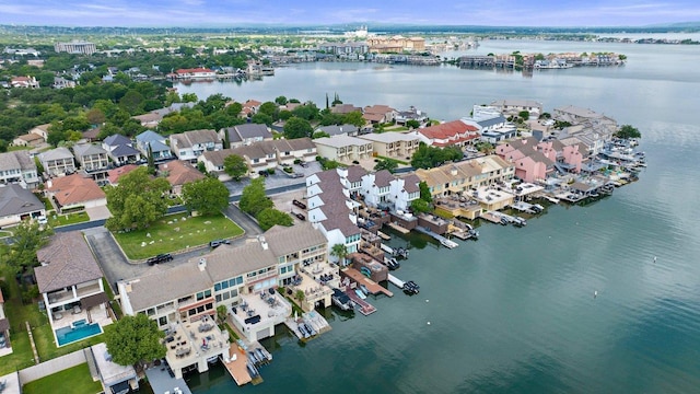 403 Horseshoe Bay Blvd N, Horseshoe Bay, TX 78657 - aerial view of property and surrounding area featuring a nearby body of water and nearby suburban area