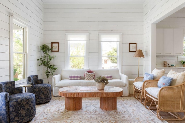 1211 E 13th St, Austin, TX 78702 - living area featuring wood walls