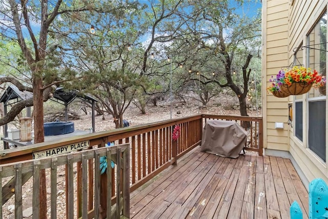 1454 Rose Ln, Canyon Lake, TX 78133 - deck featuring a grill