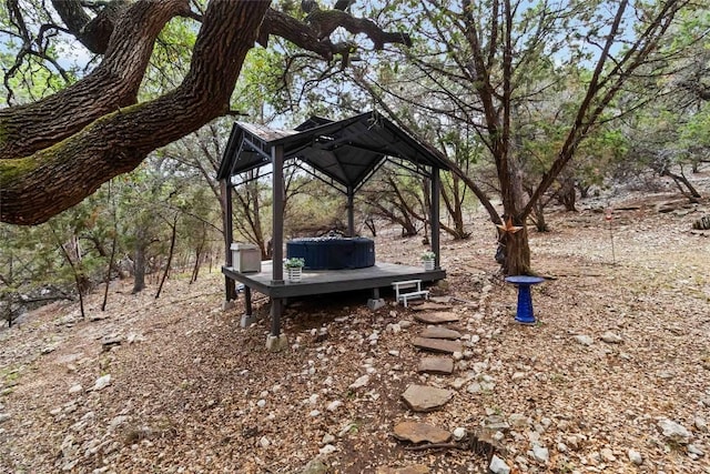 1454 Rose Ln, Canyon Lake, TX 78133 - view of yard