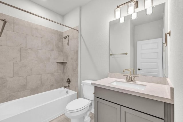 1621 Coral Sunrise Aly, Leander, TX 78641 - full bath featuring toilet, vanity, and shower / bathtub combination