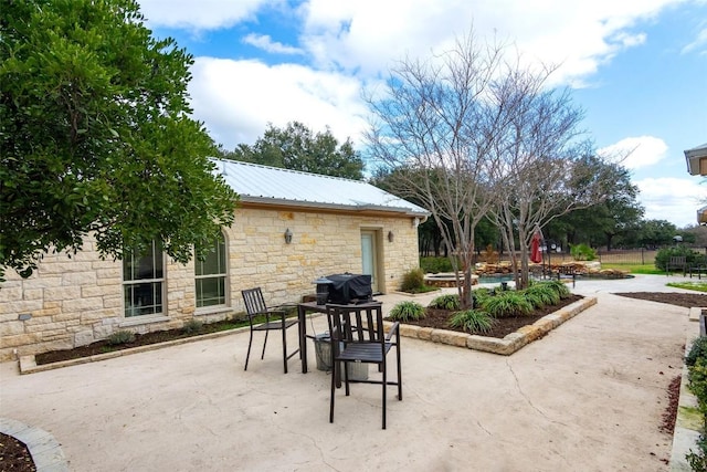 1367 Indian Pass, Salado, TX 76571 - view of patio / terrace featuring a grill and outdoor dining space