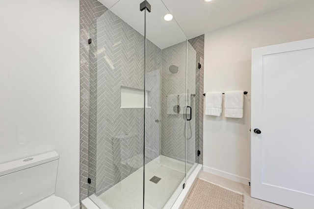 1314 Ridgemont Dr, Austin, TX 78723 - full bath with a shower stall and recessed lighting