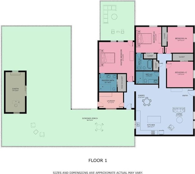 1314 Ridgemont Dr, Austin, TX 78723 - floor plan / room layout
