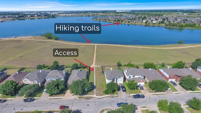 18409 Hees Ln, Pflugerville, TX 78660 - view of property location with nearby suburban area and a large body of water