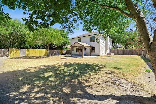 2511 Jacqueline Dr, Leander, TX 78641 - view of yard featuring a patio area and a gazebo