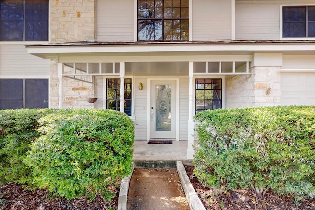 2617 Chowan Cv, Round Rock, TX 78681 - view of exterior entry featuring stone siding