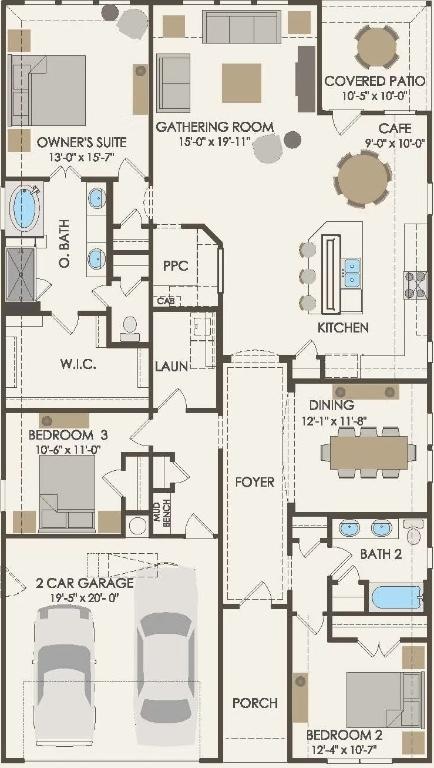 800 Crescent View Dr, Georgetown, TX 78628 - view of home floor plan