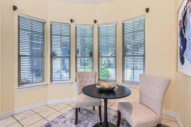 3824 Gaines Ct, Austin, TX 78735 - tiled dining area featuring baseboards