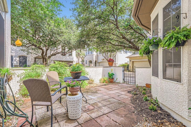 3824 Gaines Ct, Austin, TX 78735 - view of patio / terrace with a gate