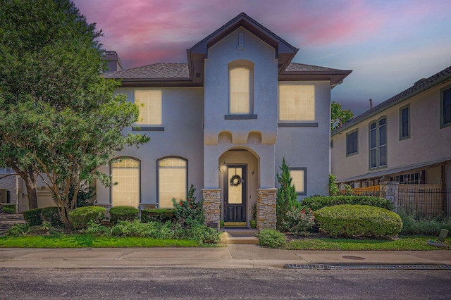 3824 Gaines Ct, Austin, TX 78735 - mediterranean / spanish-style home with stucco siding