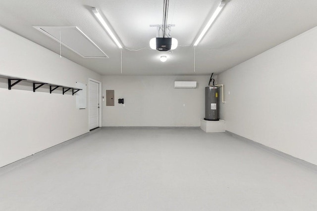116 Saranac Dr, Elgin, TX 78621 - garage featuring water heater, electric panel, and a garage door opener