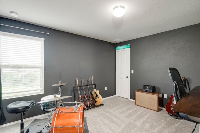 10701 Dimitrios Dr, Austin, TX 78747 - game room with carpet flooring and an office area