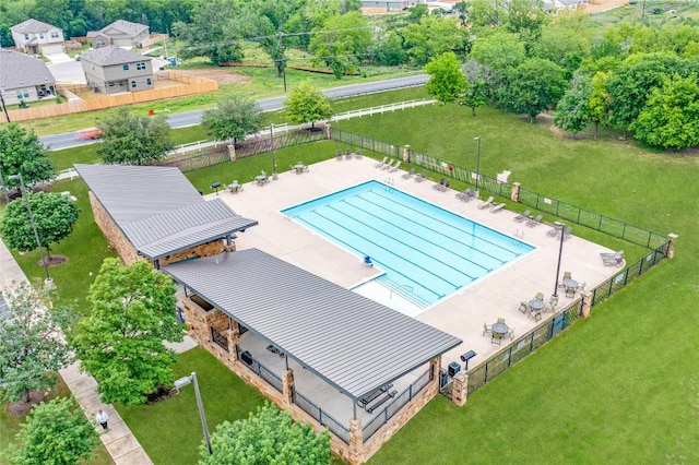 10701 Dimitrios Dr, Austin, TX 78747 - aerial view of a pool area