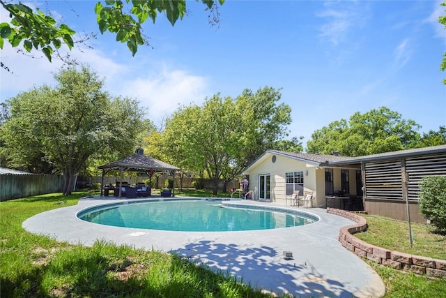 731 Verna Lee Blvd, Harker Heights, TX 76548 - view of pool with a gazebo and a patio area