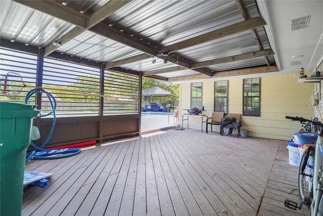 731 Verna Lee Blvd, Harker Heights, TX 76548 - deck featuring a pool