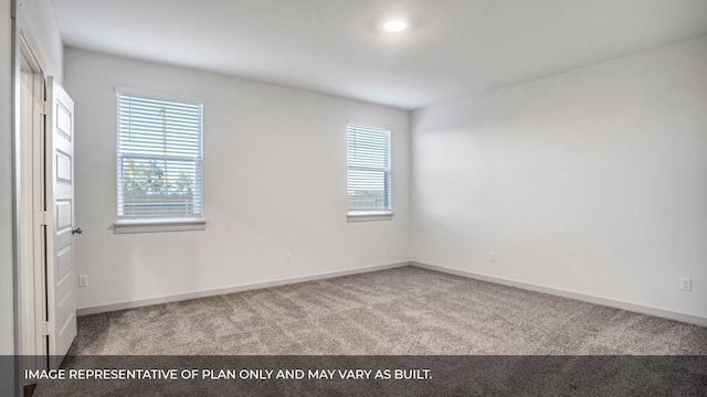 549 Osprey Dr, Leander, TX 78641 - empty room with carpet, baseboards, and recessed lighting