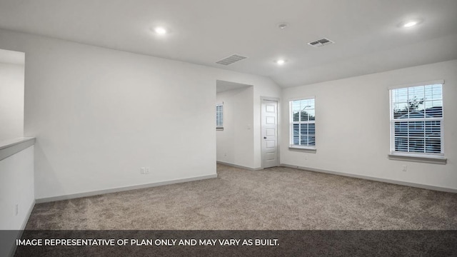 549 Osprey Dr, Leander, TX 78641 - empty room featuring carpet, baseboards, and recessed lighting