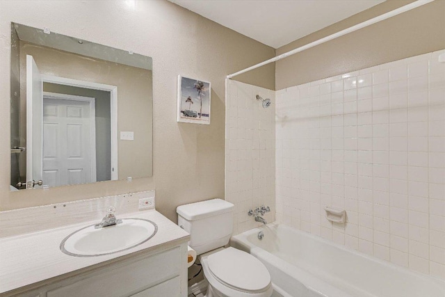 8711 Bridgeport Dr, Austin, TX 78758 - full bath with toilet, vanity, and shower / bath combination