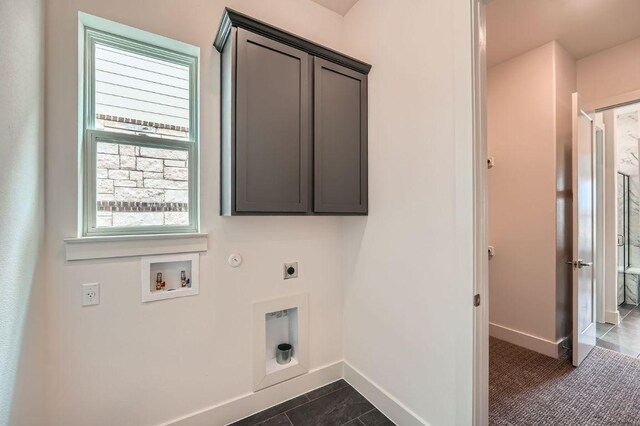 1531 N Red Bud Ln Unit 34, Round Rock, TX 78665 - laundry area featuring electric dryer hookup, hookup for a washing machine, cabinet space, and hookup for a gas dryer