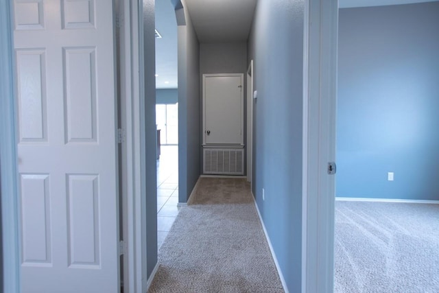 564 Moonwalker Trl, Buda, TX 78610 - hallway with carpet flooring and baseboards