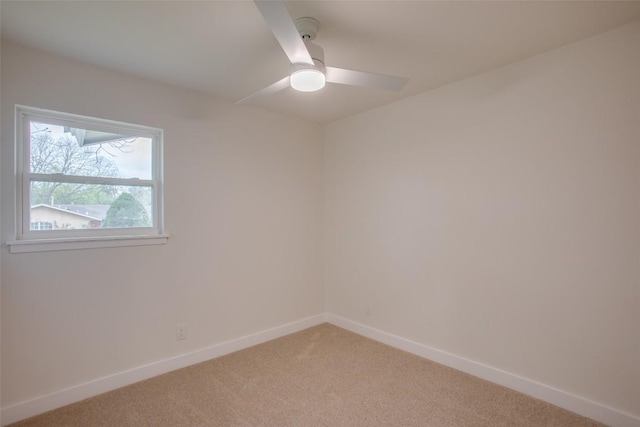 5507 Gloucester Ln, Austin, TX 78723 - unfurnished room featuring light colored carpet and ceiling fan
