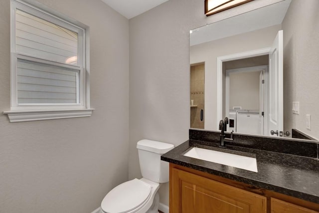 3055 Lakeview Dr, Canyon Lake, TX 78133 - bathroom featuring toilet and vanity