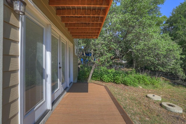 3055 Lakeview Dr, Canyon Lake, TX 78133 - view of wooden deck