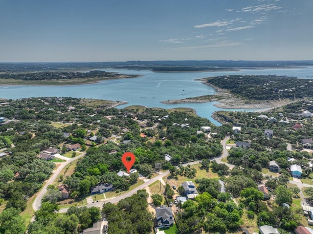 3055 Lakeview Dr, Canyon Lake, TX 78133 - aerial overview of property's location featuring a nearby body of water