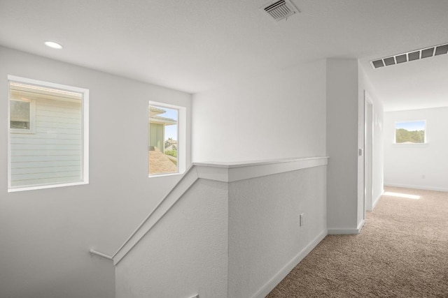 10208 Criswell Rd, Austin, TX 78754 - hall with carpet flooring, baseboards, and recessed lighting