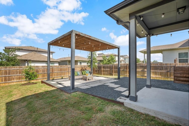 10208 Criswell Rd, Austin, TX 78754 - view of yard with a patio and a residential view